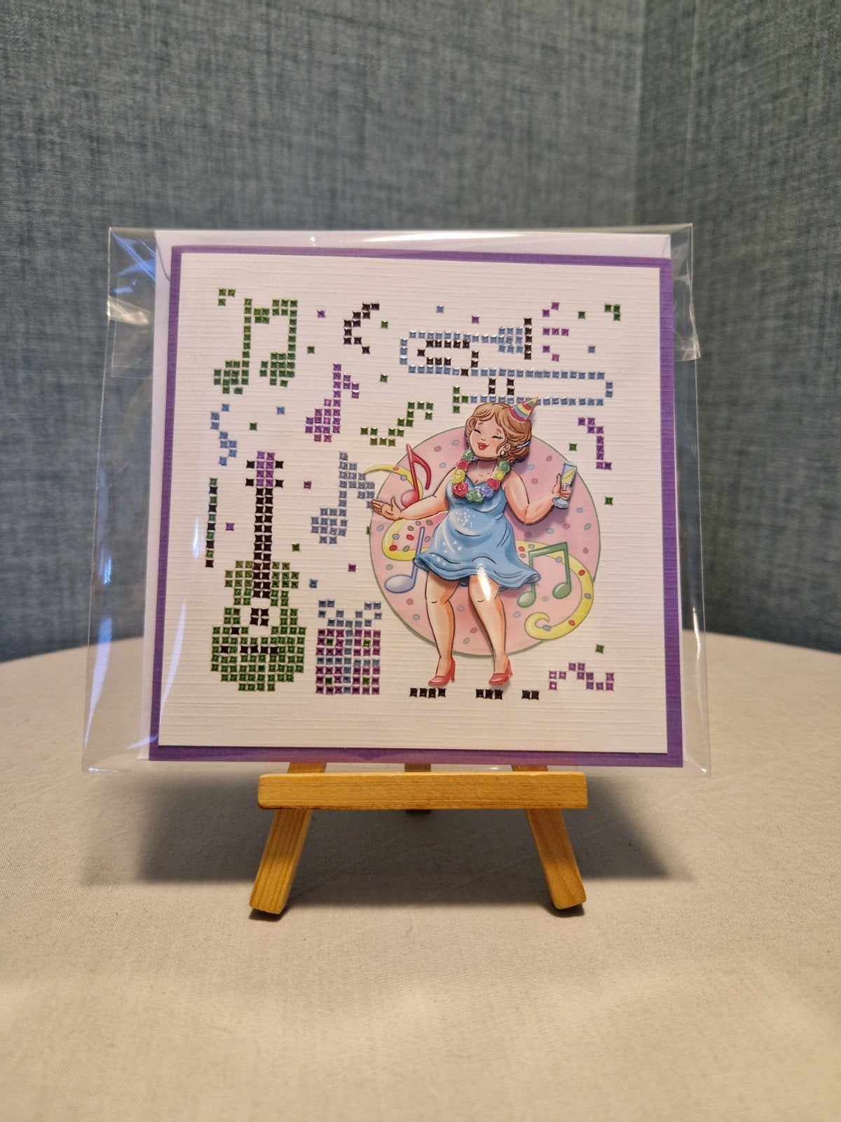 Kaartje hobbydots sparkles Bubbly Girls muziek/dansen, Ophalen of Verzenden, Nieuw, Overige thema's