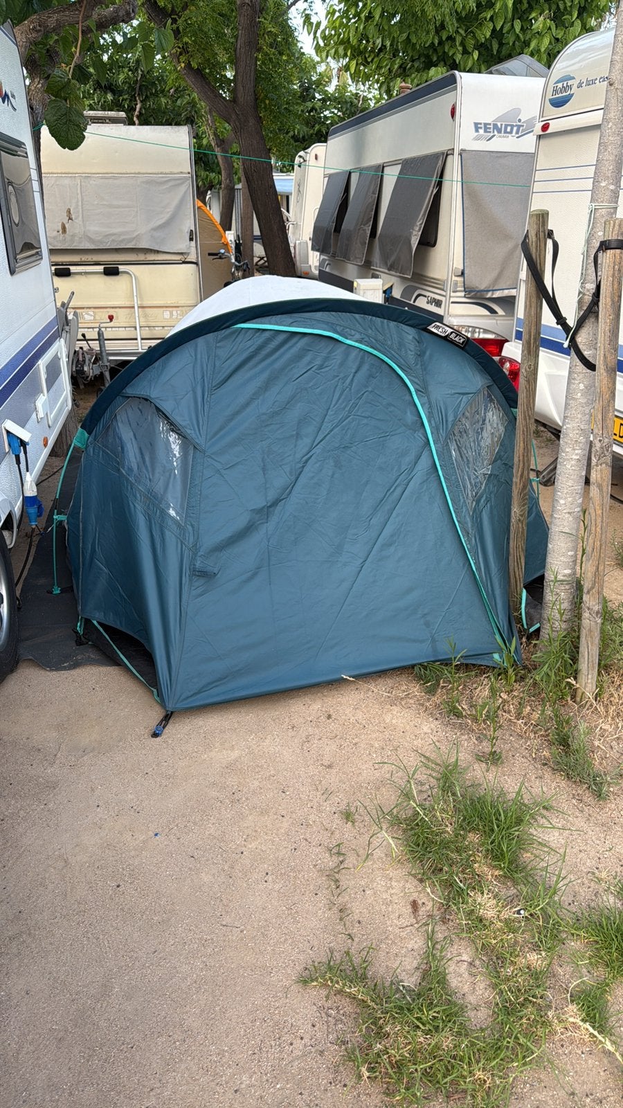 Kampeertent Fresh & Black 3 personen MH100XL, Ophalen, Zo goed als nieuw, Tot en met 3