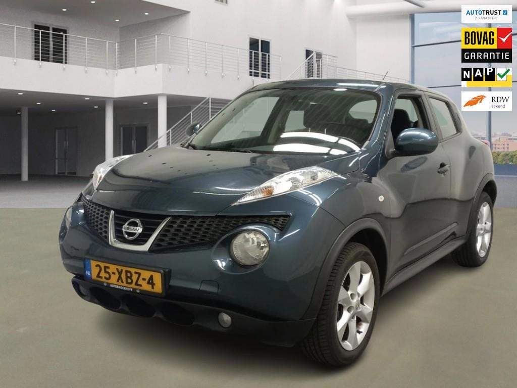 Nissan Juke 1.6 Acenta Automaat 2e Eigenaar +NAP NL-auto, Auto's, Euro 5, Stof, Zwart, 4 cilinders