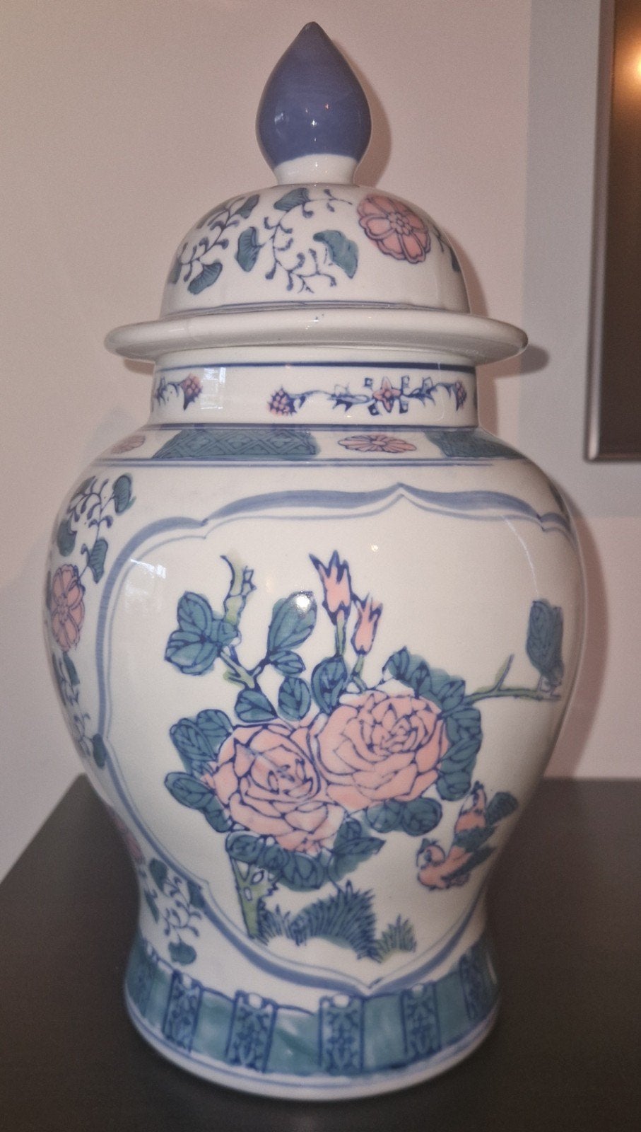 Decoratieve Chinese gemberpot - 35 cm hoog, Ophalen