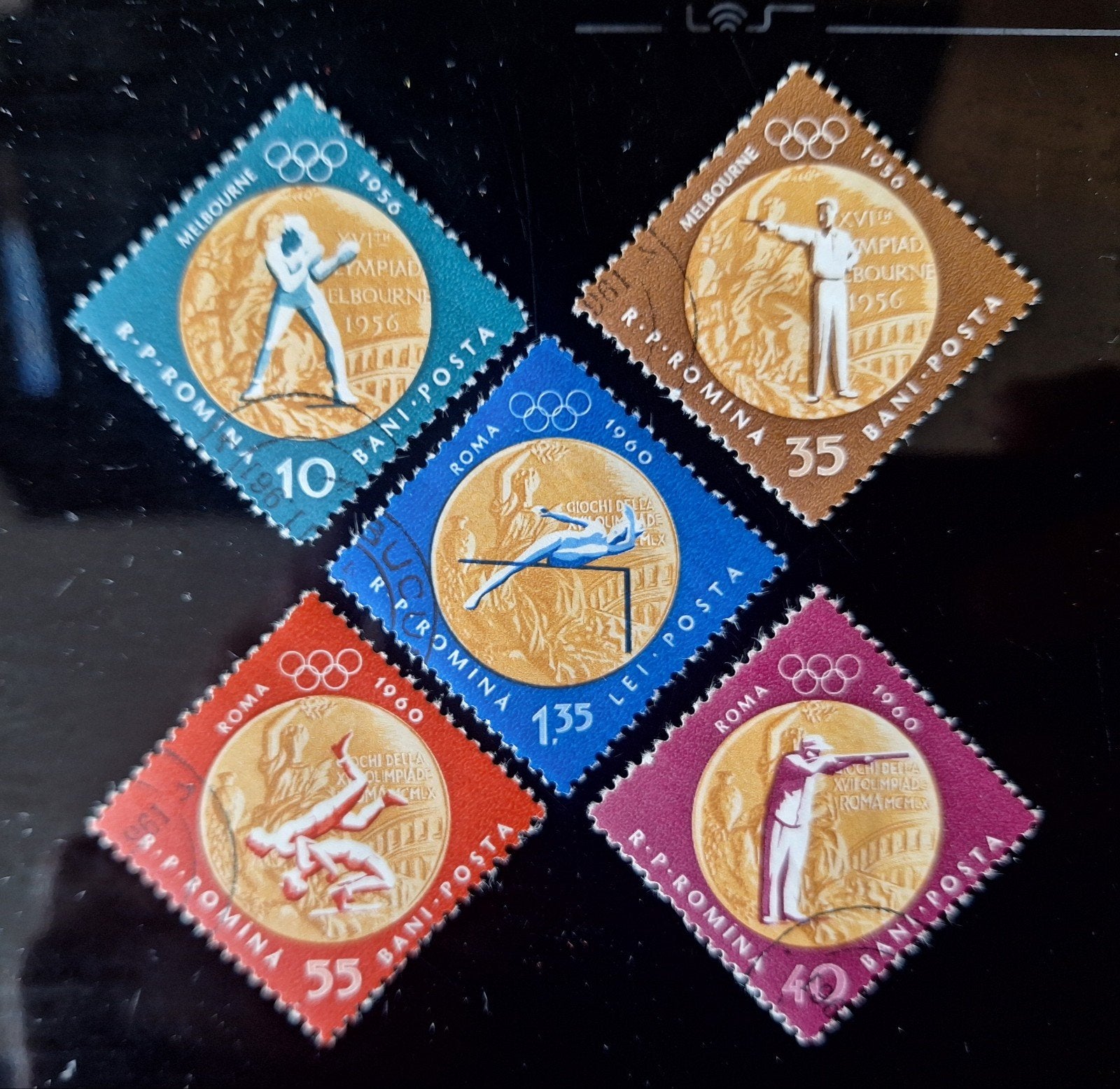 Postzegels Roemenie Olympische Spelen, Ophalen of Verzenden, Sport
