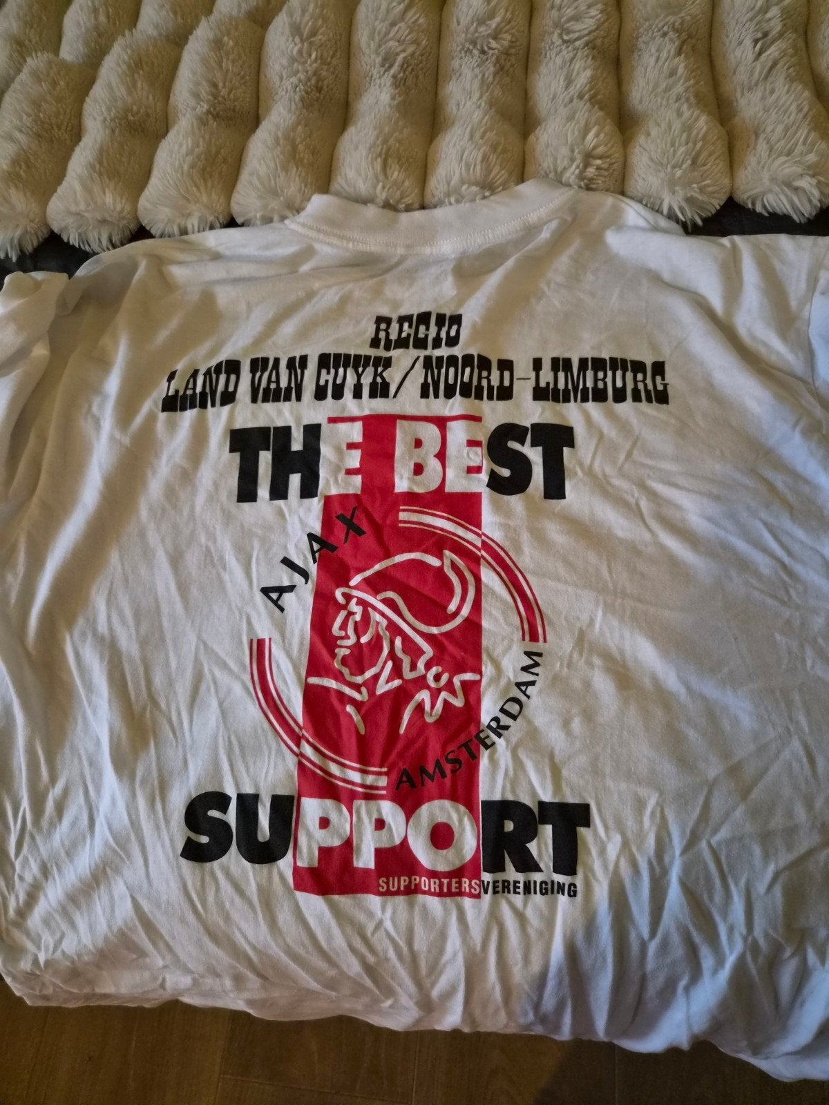 Ajax Supportersvereniging T-shirt - Regio Land van Cuijk, Wit, Maat 56/58 (XL), Ophalen of Verzenden, Ajax Supportersvereniging