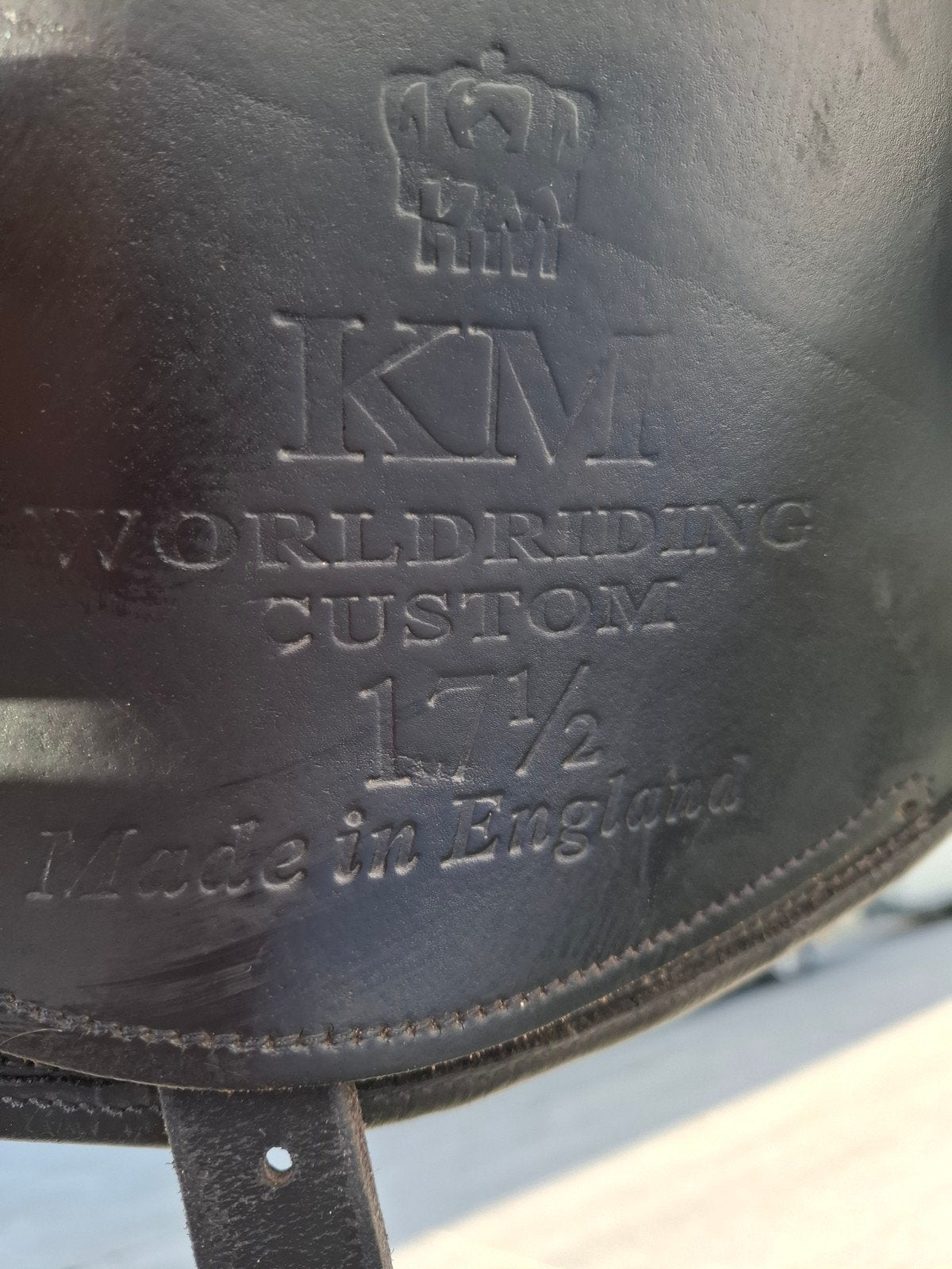 KM dressuurzadel  model Mono, Gebruikt, Dressuur, M (17 inch), Ophalen of Verzenden