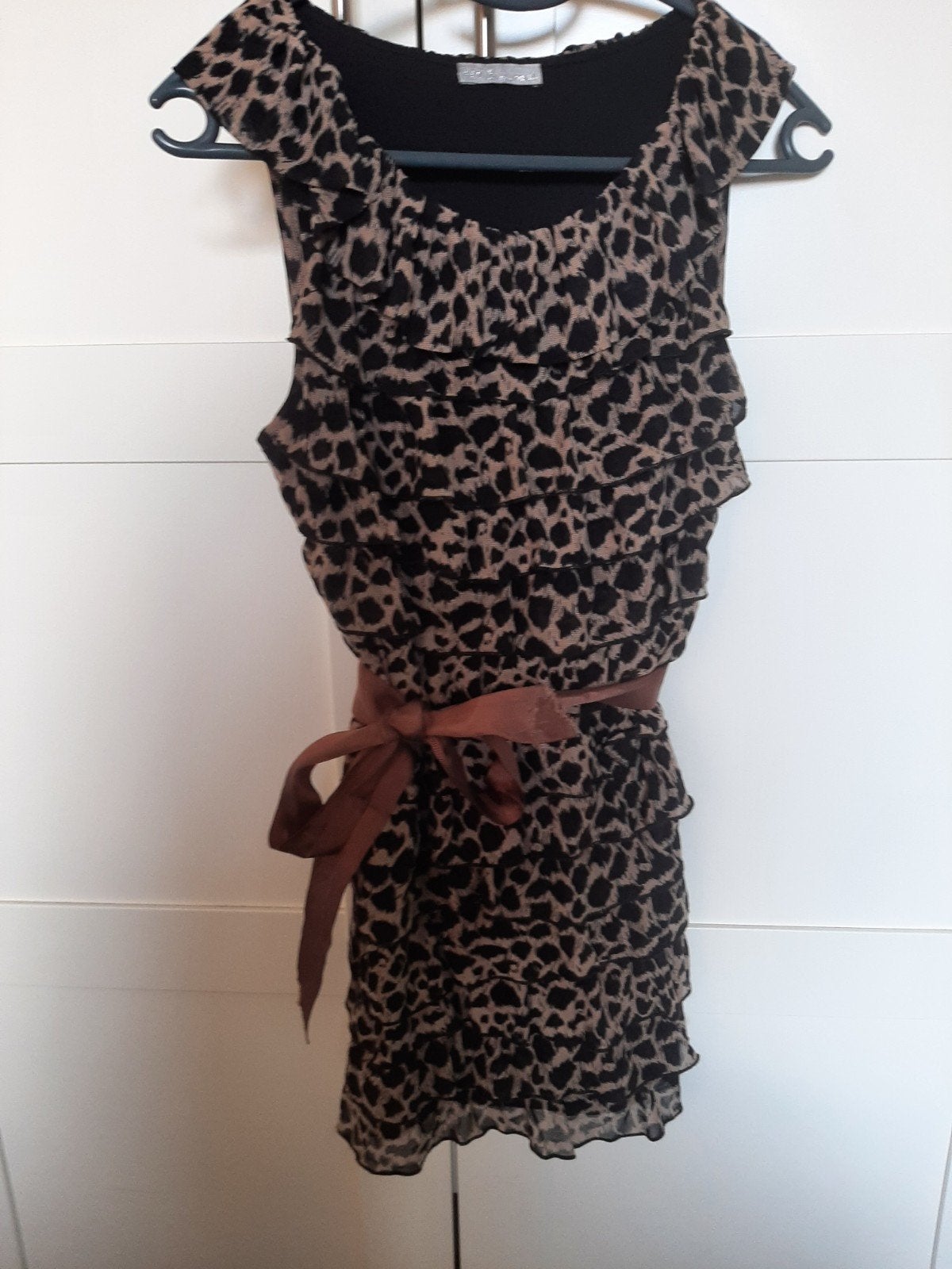 mooi tuniek tijgerprint panterprint maat xs, Ophalen of Verzenden, Zo goed als nieuw, Maat 34 (XS) of kleiner, Bruin