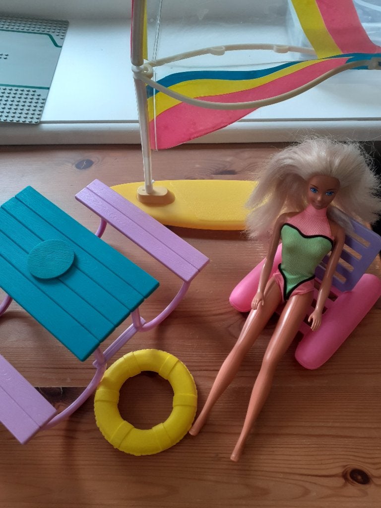 Barbie Riviera strand set, Ophalen of Verzenden, Zo goed als nieuw, Barbie