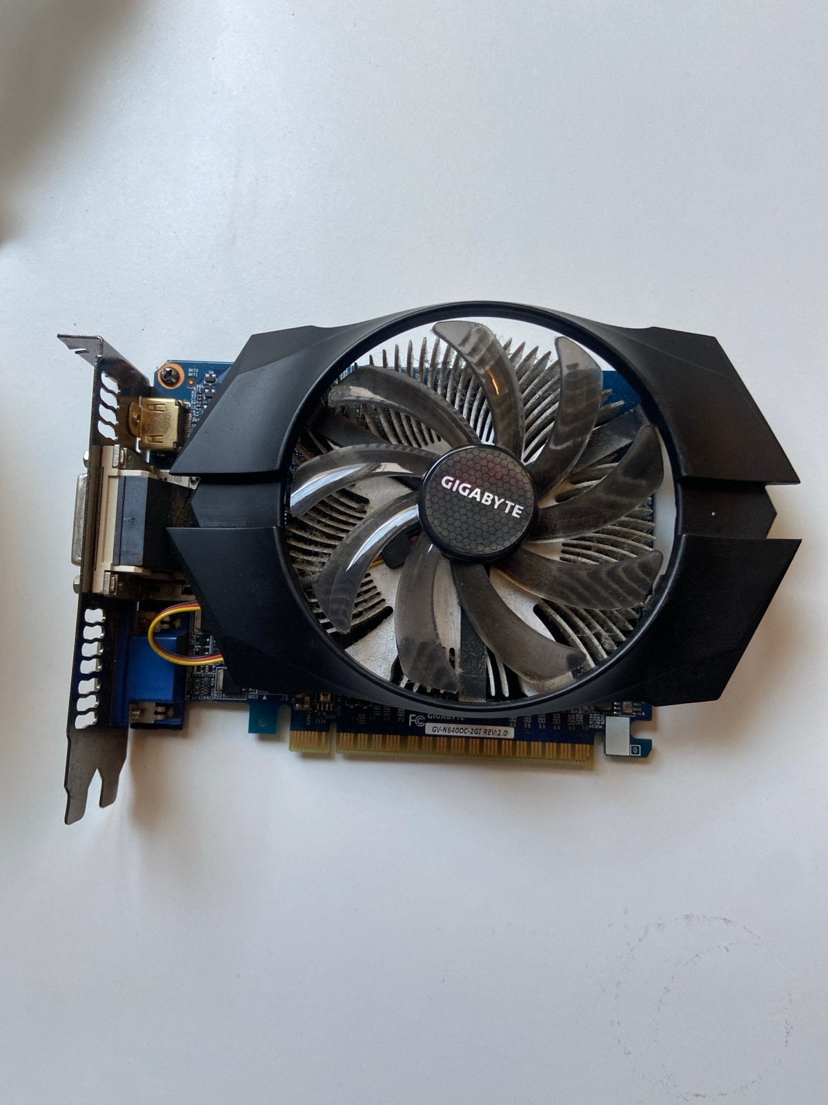 Gigabyte GV-N640OC-2GI Rev 2.0 GeForce GT 640 Videoka, PCI-Express 3, Gebruikt, HDMI, GDDR3