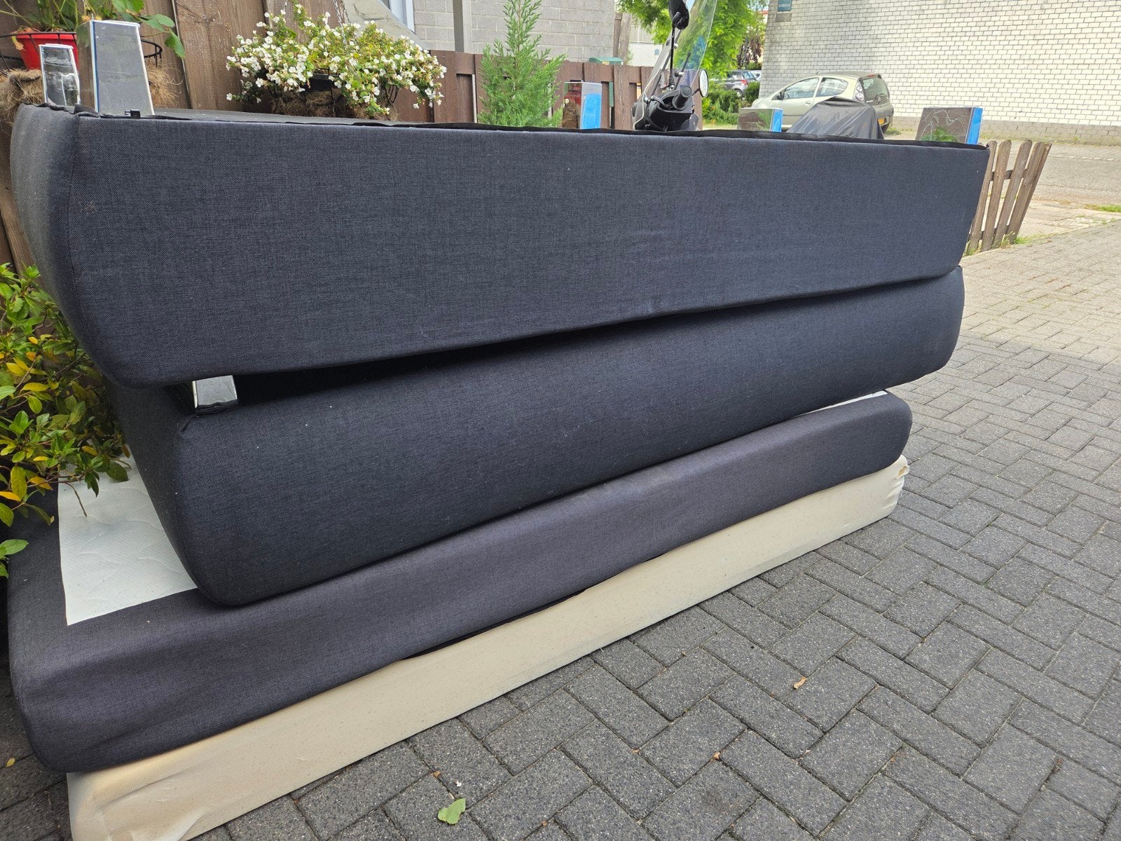 Gratis boxspring 180x200, Ophalen, Gebruikt, Tweepersoons, 180 cm