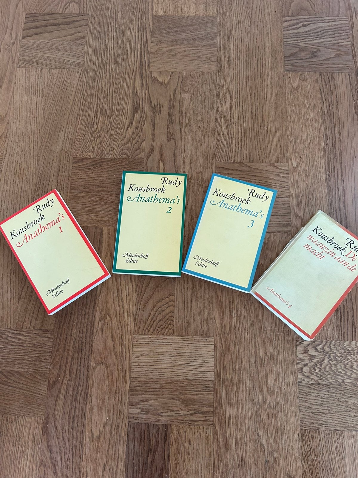 Set van 4 boeken Rudy Kousbroek - Anathema's 1 t/m 4, Ophalen of Verzenden, Zo goed als nieuw