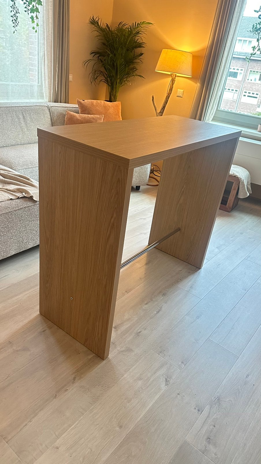 Bartafel 50x120 warm eiken kleur, Ophalen, Overige typen, Zo goed als nieuw, Overige kleuren