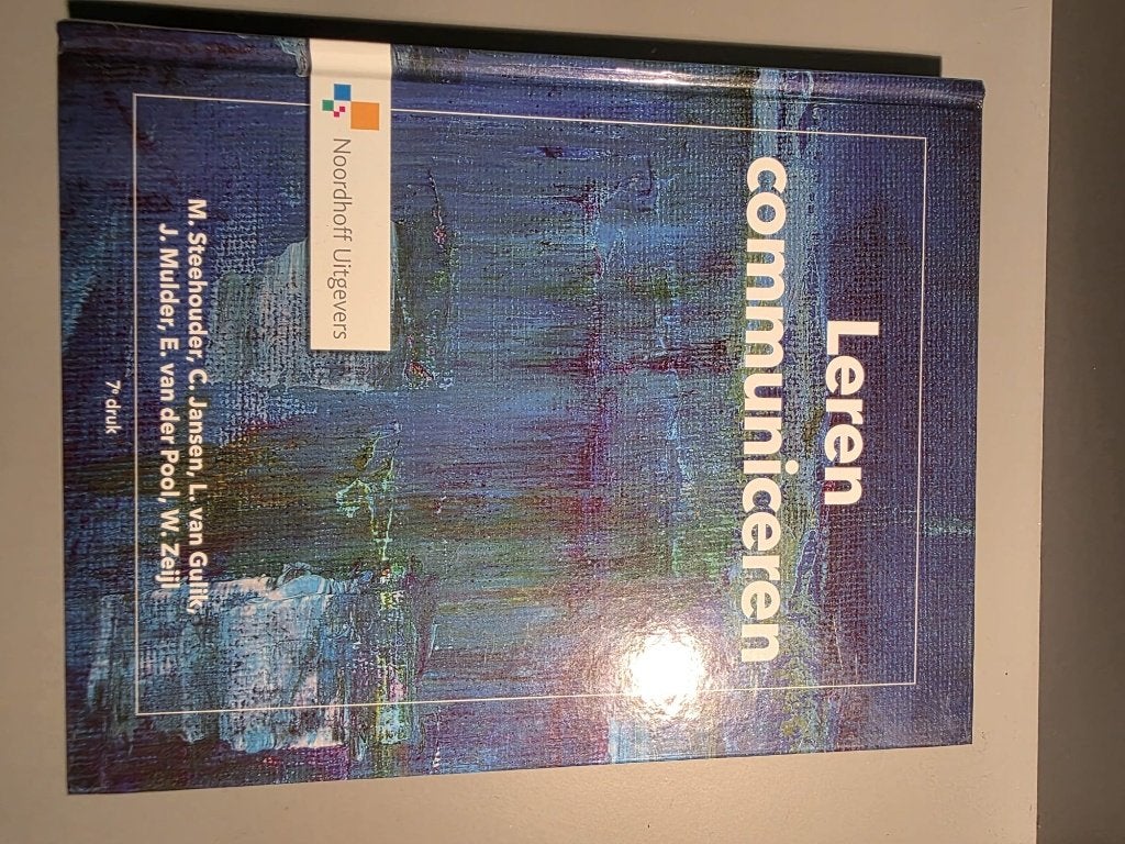 Leren communiceren – 7e druk, Ophalen of Verzenden, Alpha, Gelezen, HBO