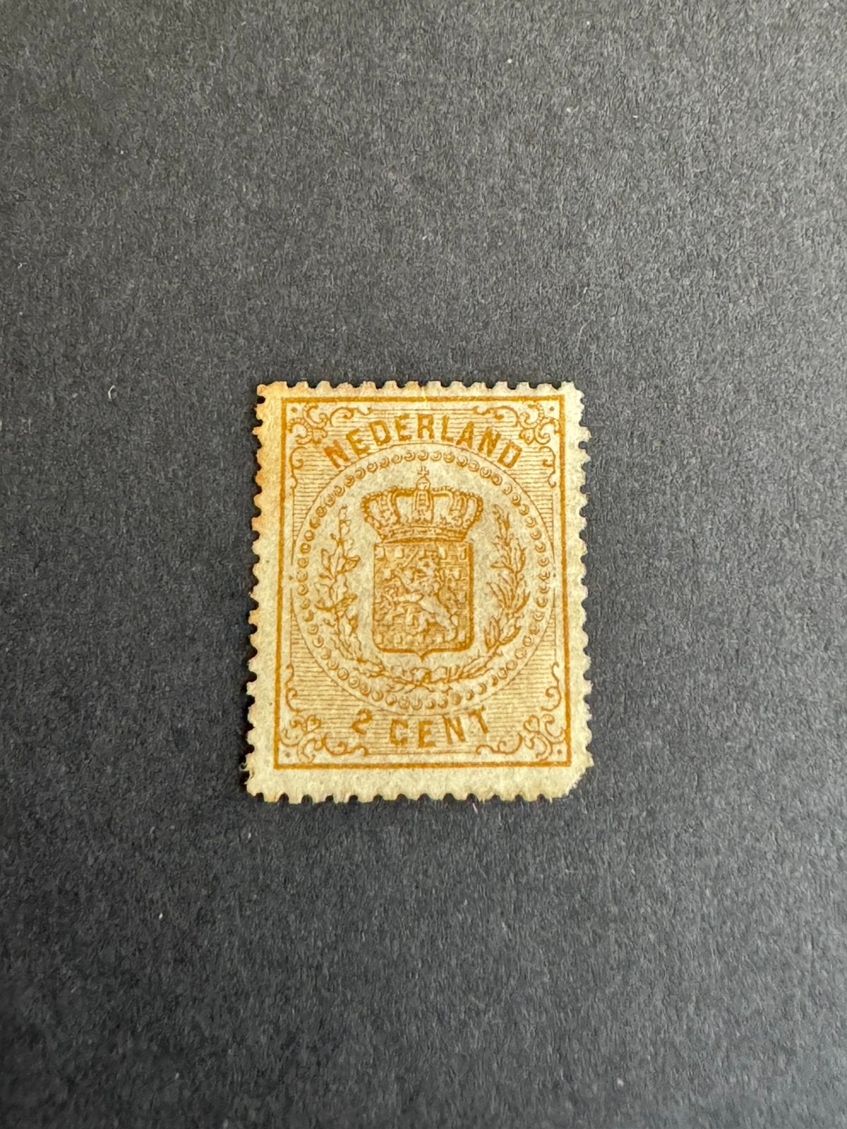 1869 Wapenzegel NVPH nr 17 ongestempeld zonder gom (lees b), Postzegels en Munten, Postzegels | Nederland, Verzenden, T/m 1940
