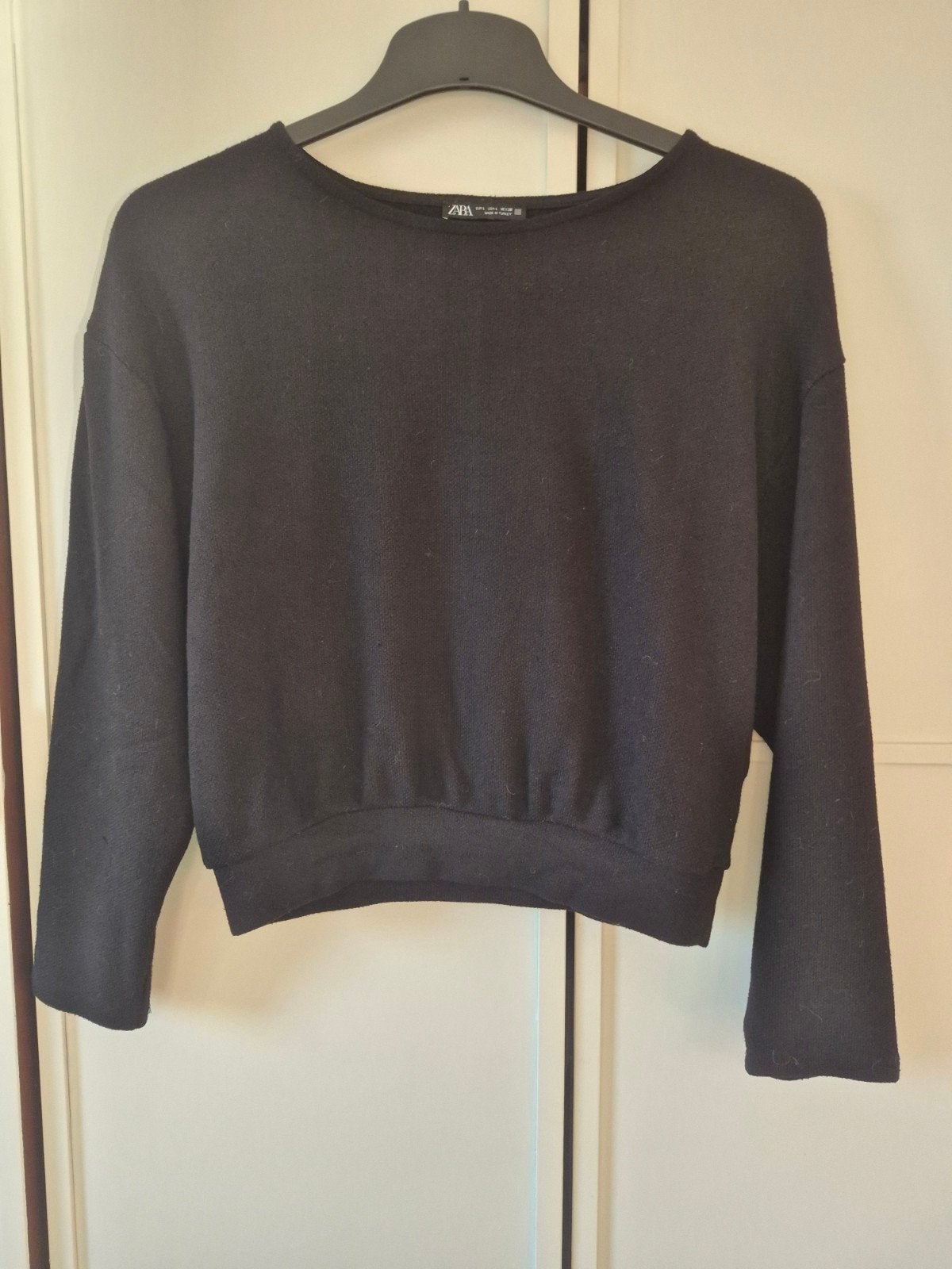 Zwarte Zara trui met lange mouwen, Kleding | Dames, Maat 42/44 (L), Ophalen of Verzenden, Zo goed als nieuw, Lange mouw
