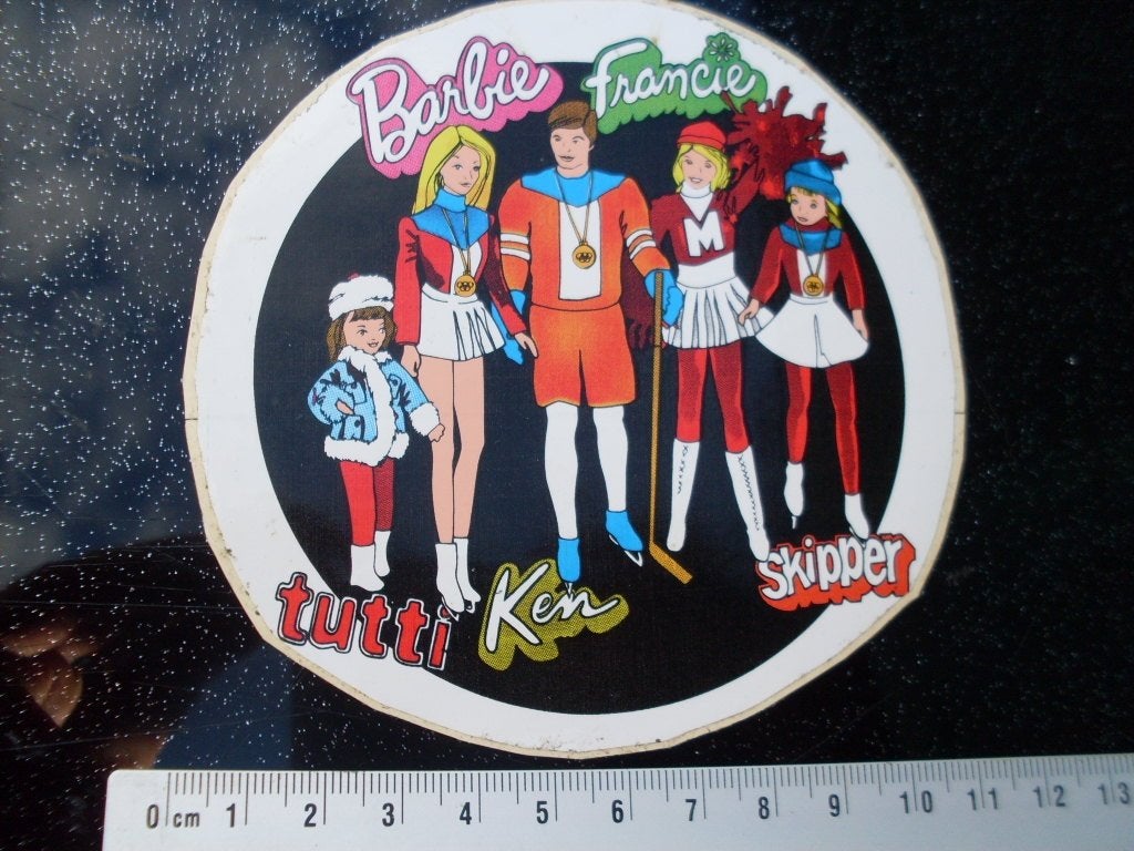 sticker Barbie Francie Tutti Ken Skipper poppen, Verzenden, Zo goed als nieuw, Merk