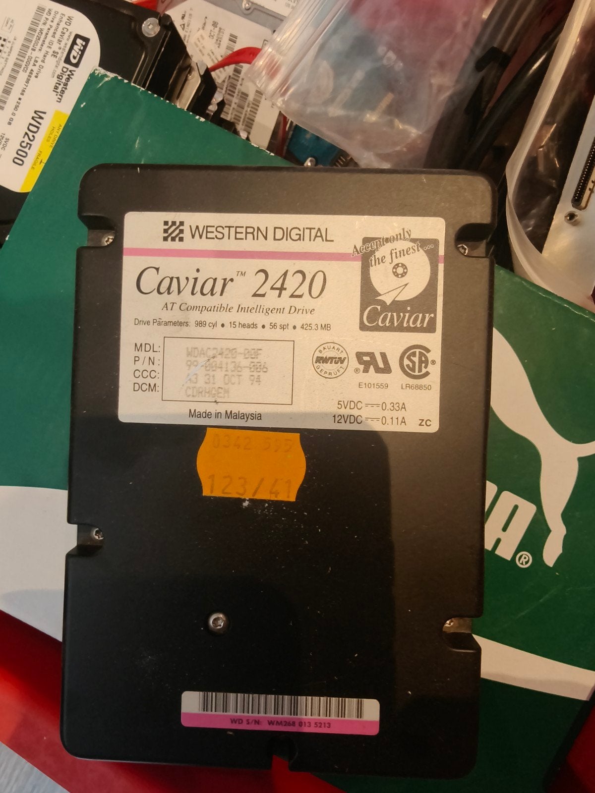 Caviar 2420 harddisk ide 425mb, Computers en Software, Ophalen of Verzenden