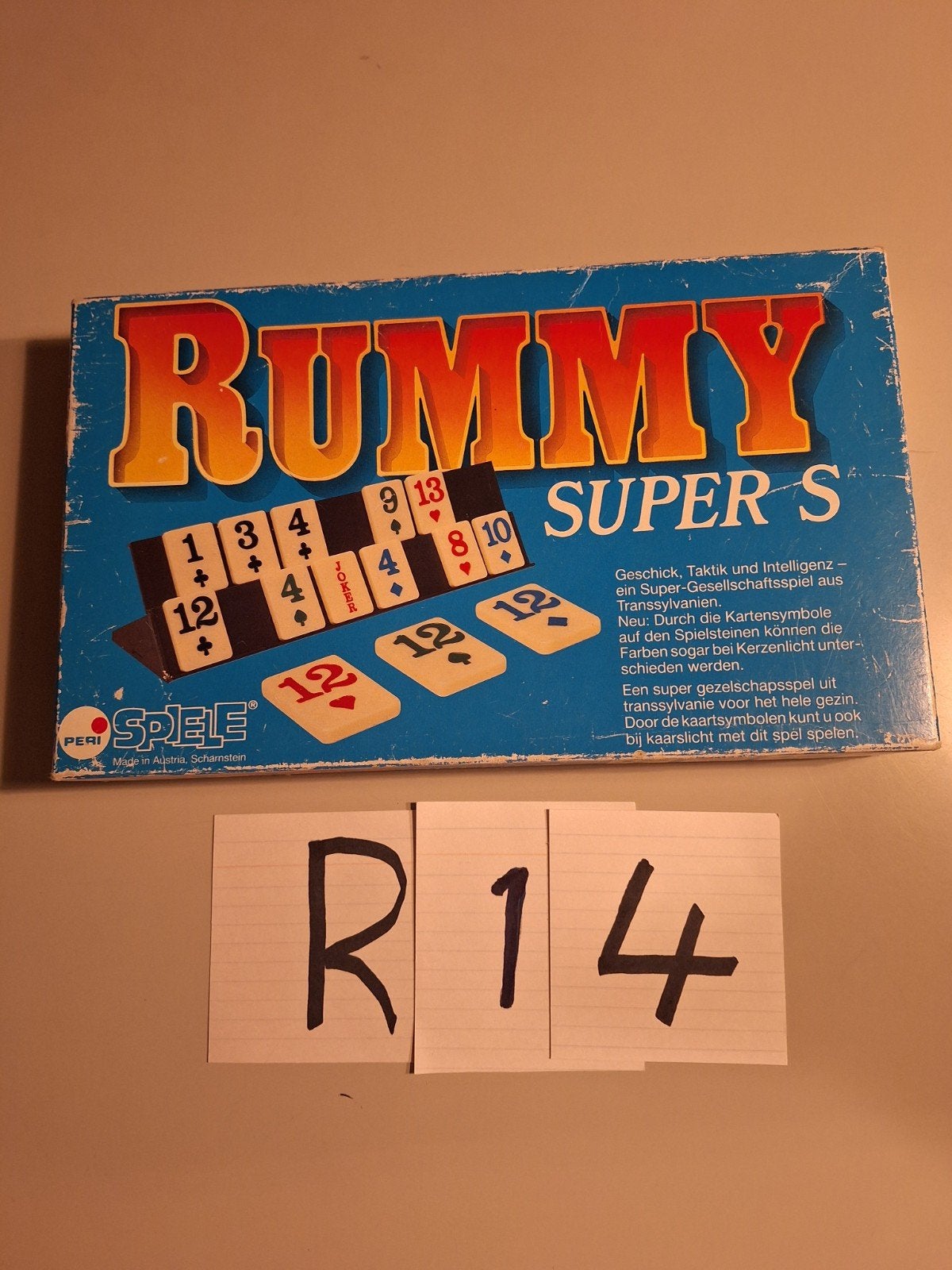 Rummikub, reisversie, compleet met spelregels,, Drie of vier spelers, Ophalen of Verzenden, Gebruikt, Peri Spiele