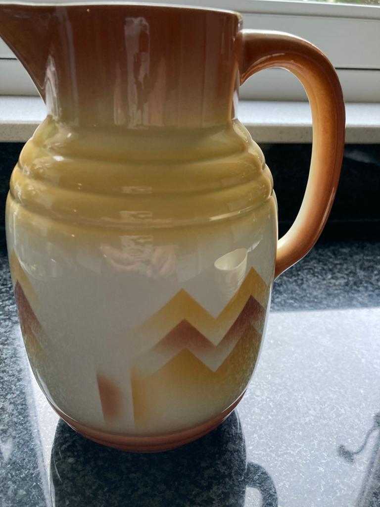 Vintage Villeroy & Boch Dresden Saxonia kan en kom, Antiek en Kunst, Ophalen of Verzenden