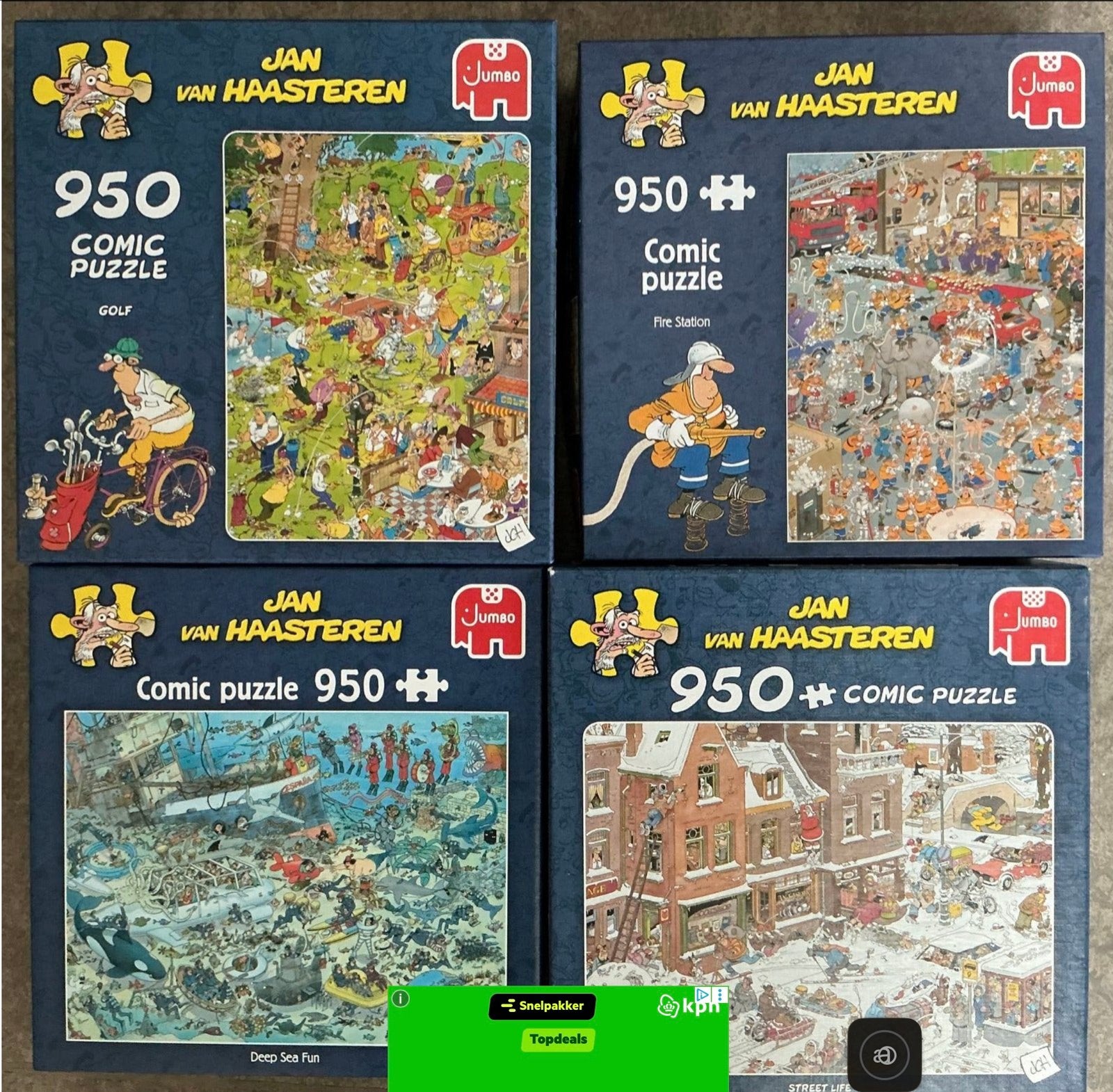 Jan van Haasteren & Wasgij Puzzels - Diverse Collectie, Ophalen of Verzenden, 500 t/m 1500 stukjes, Gebruikt