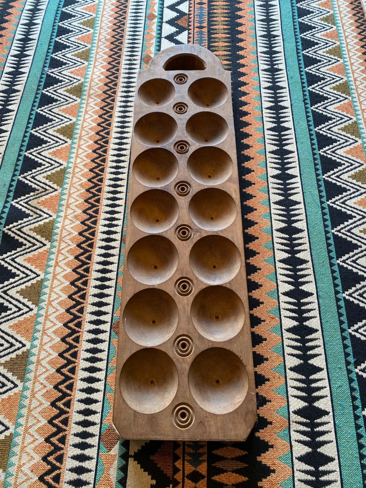 Kahala Mancala Houten Bordspel, Hobby en Vrije tijd, Gezelschapsspellen | Bordspellen, Een of twee spelers, Ophalen of Verzenden