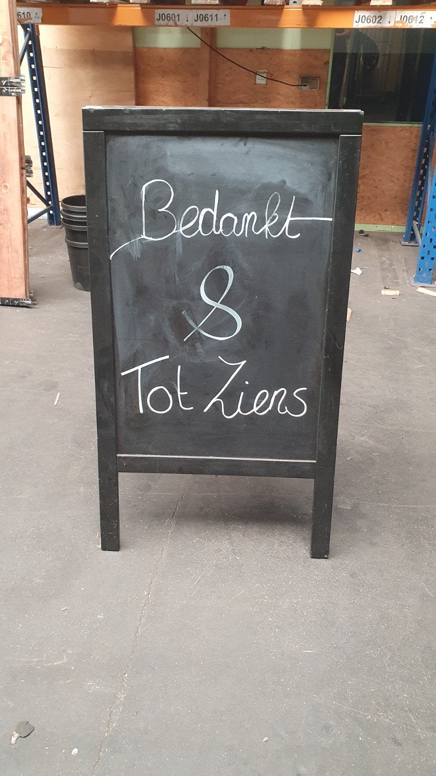 Reclamebord flip krijtbord - Goede staat, Ophalen, Zo goed als nieuw