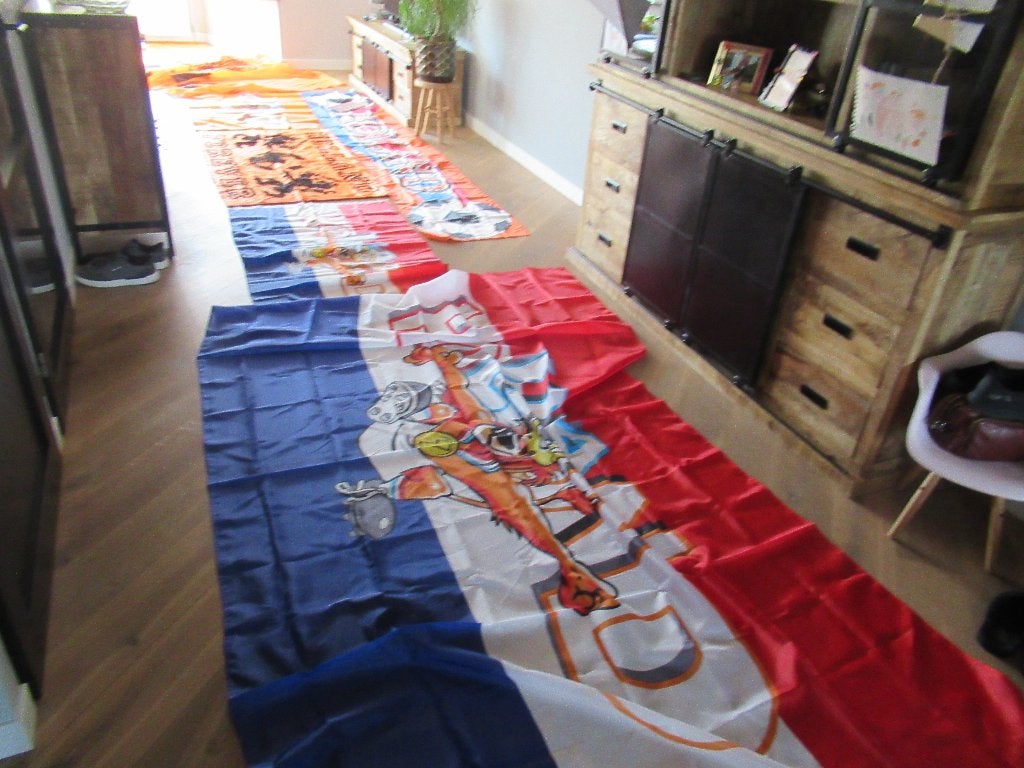 Grote Partij Nieuw Oranje straat versiering vlaggen bannier, Ophalen of Verzenden, Nieuw