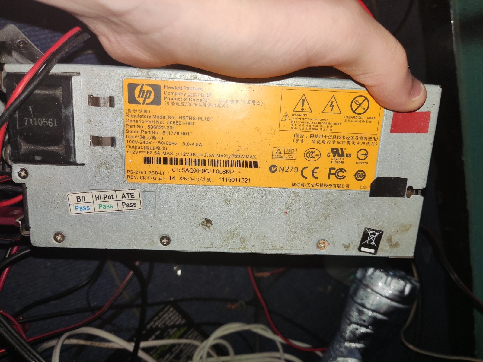 server psu werkt goed 50euro, Ophalen of Verzenden