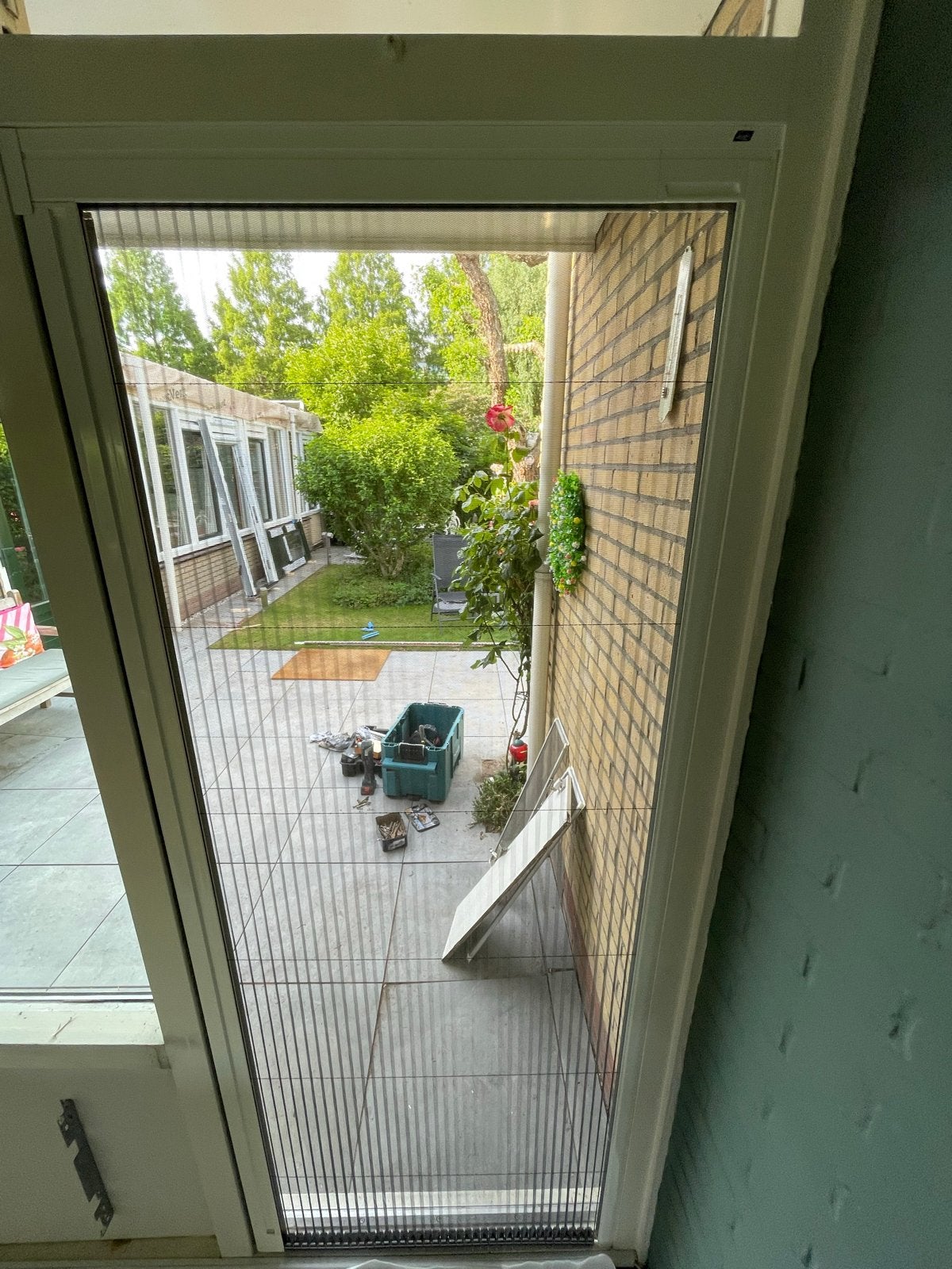 Hordeur - Houd insecten buiten luxaflex, Doe-het-zelf en Verbouw, Deuren en Horren, Ophalen, Kunststof, Gebruikt, 80 tot 100 cm