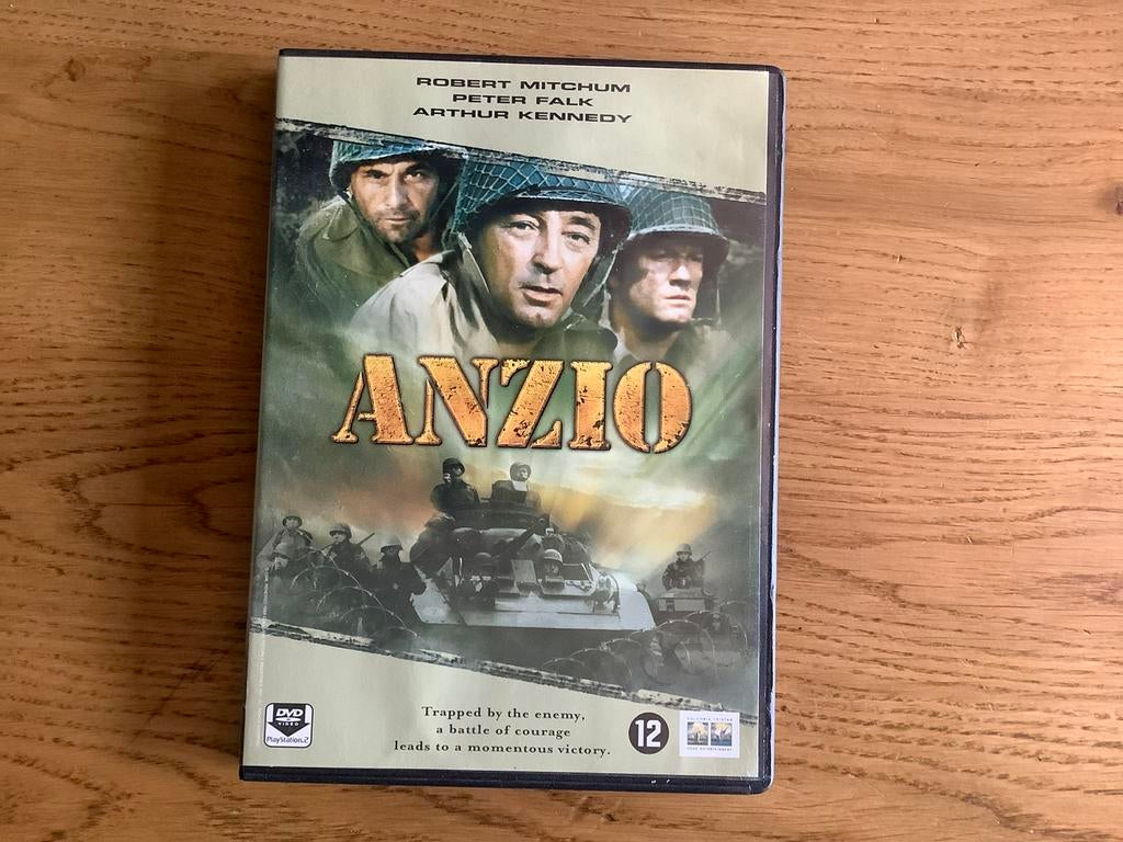 3. ANZIO met Robert Mitchum, Peter Falk (1968)., Vanaf 16 jaar, Ophalen of Verzenden, Zo goed als nieuw