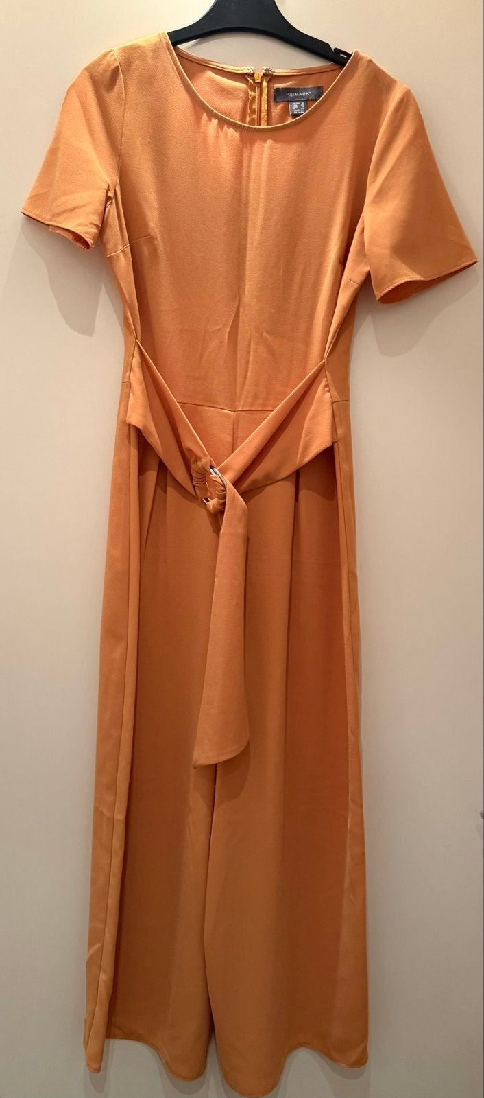 Jumpsuit met Korte Mouwen en Ceintuur, Kleding | Dames, Jumpsuits, Ophalen of Verzenden, Zo goed als nieuw, Maat 36 (S), Geel