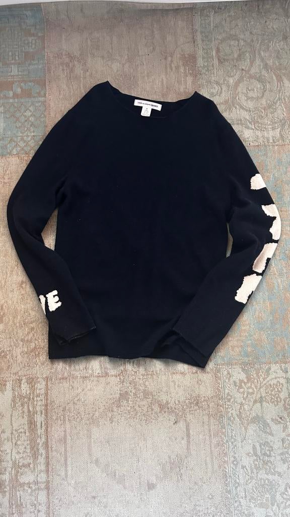 CDG Comme des Garçons Shirt marine blauwe trui maat M, Ophalen of Verzenden, Gedragen, Maat 38/40 (M), Blauw