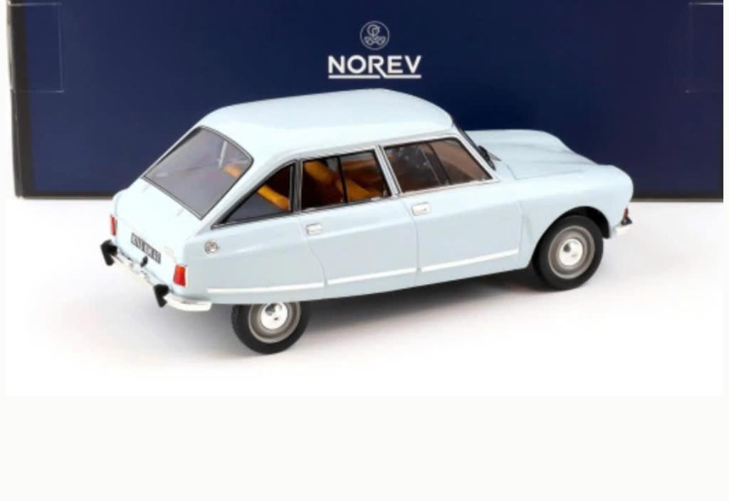 Citroen Ami 8 Club 1969 Thasos Blauw L.E. 1/18 NOREV 181669, Hobby en Vrije tijd, Modelauto's | 1:18, Verzenden, Nieuw, Auto, Norev
