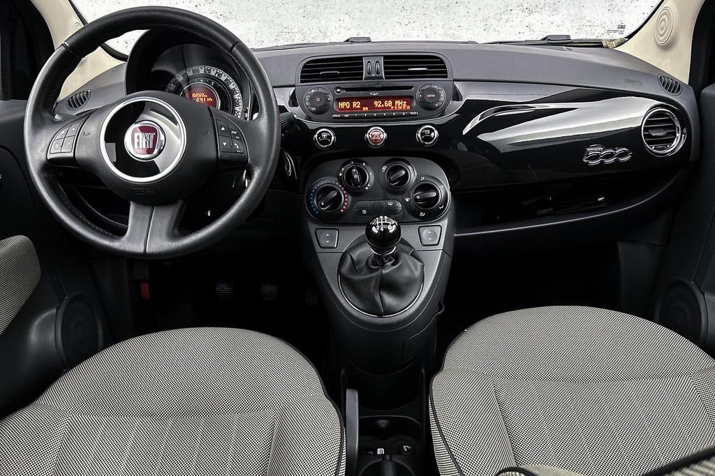 Fiat 500 1.2 Lounge | Schuif/kanteldak | Airco | Lichtmetale, Auto's, Fiat, Euro 5, Stof, Gebruikt, 1242 cc