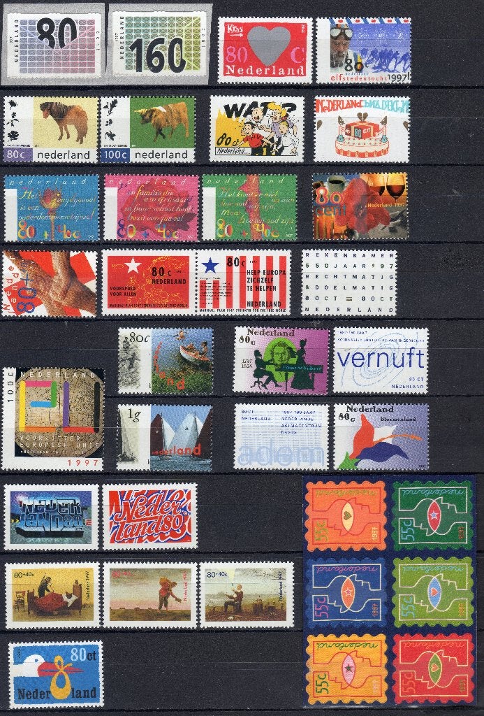 Jaarcollectie 1997 postfris, Postzegels en Munten, Ophalen of Verzenden, Postfris