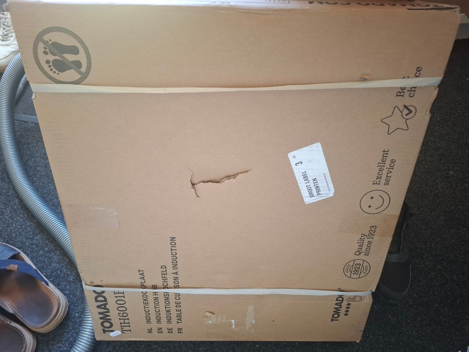 Tomado TIH6001F Inductiekookplaat - Nieuw in doos, Witgoed en Apparatuur, Kookplaten, Ophalen, Nieuw, 4 kookzones, Inbouw