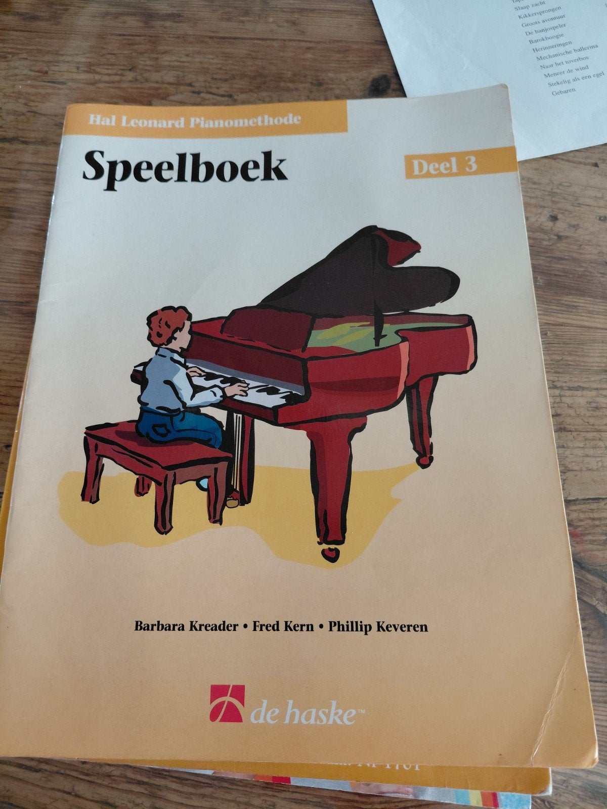 Hal Leonard Pianomethode Speelboek Deel 3, Muziek en Instrumenten, Bladmuziek, Gebruikt, Les of Cursus, Ophalen of Verzenden