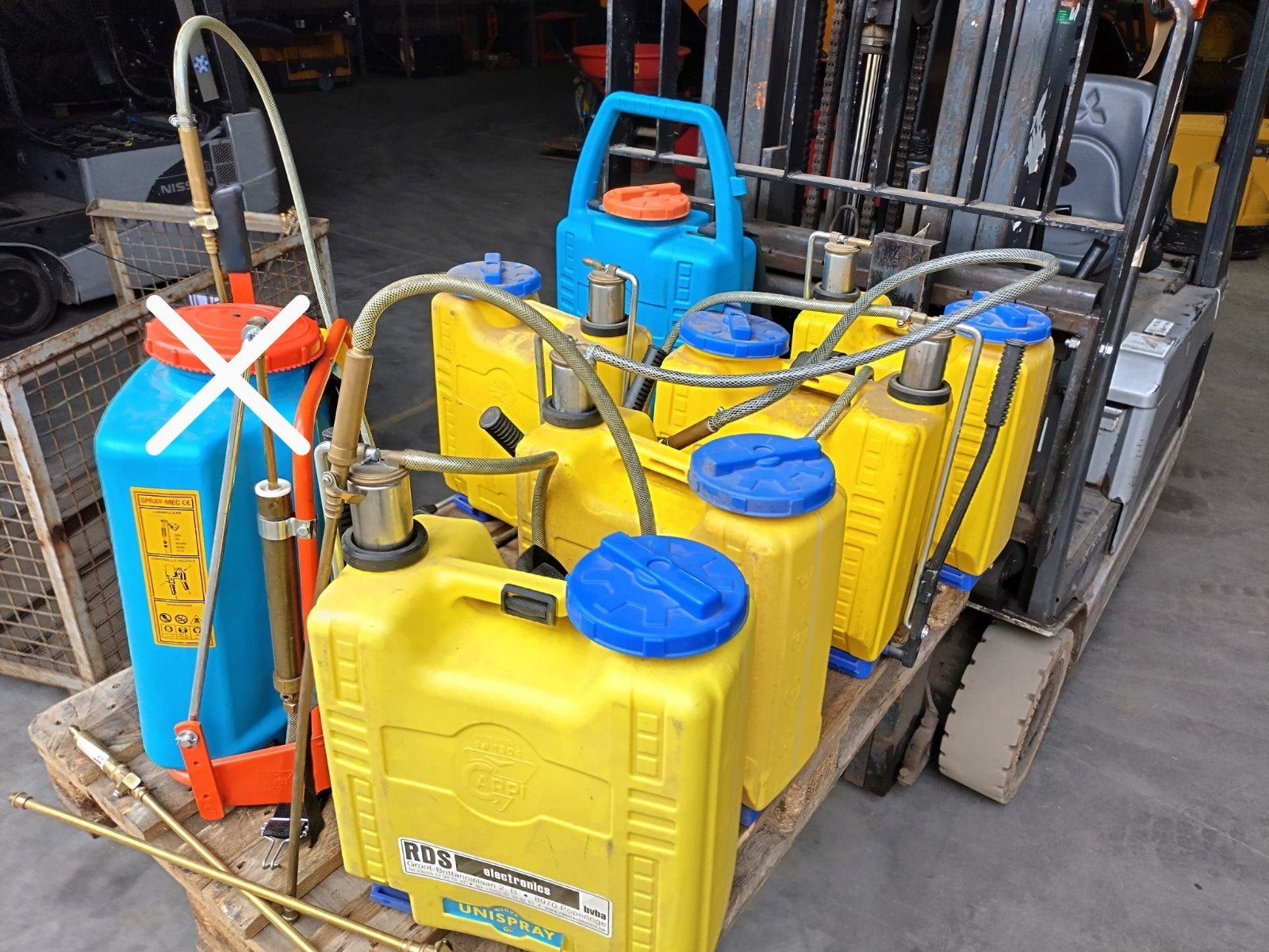 Capri rugspuit 20 liter - Professionele drukspuit, Ophalen of Verzenden, Zo goed als nieuw, Handsproeier