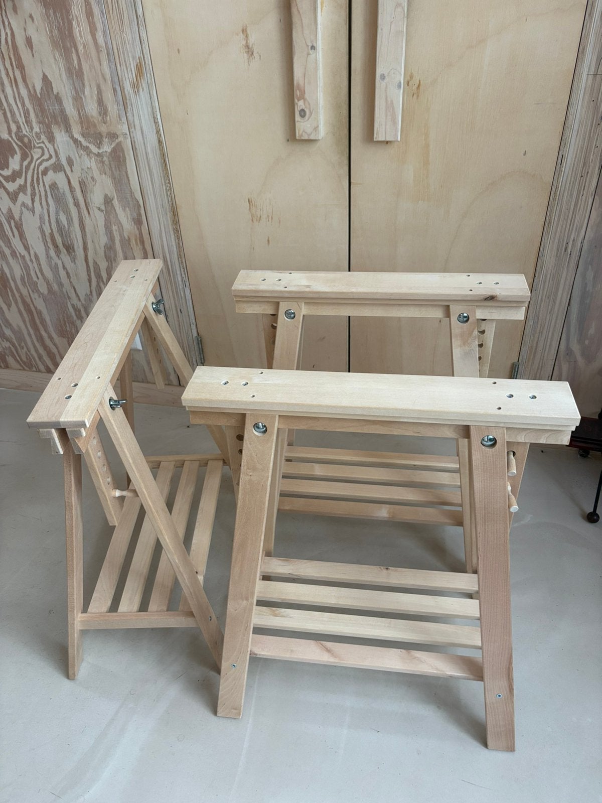 3x IKEA MITTBACK Schraag, berken, 58x70/93 cm, Overige typen, 58 cm, Zo goed als nieuw, IKEA