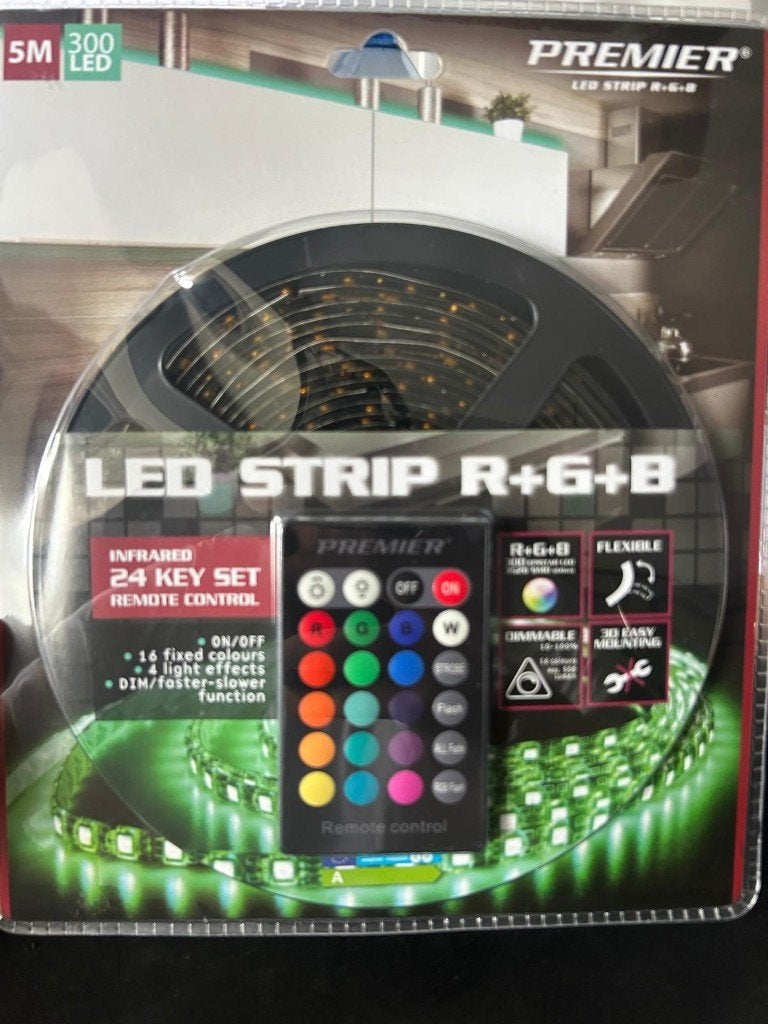 5 meter Led strip RGB van Premier, Ophalen, Nieuw, Licht, Kleur