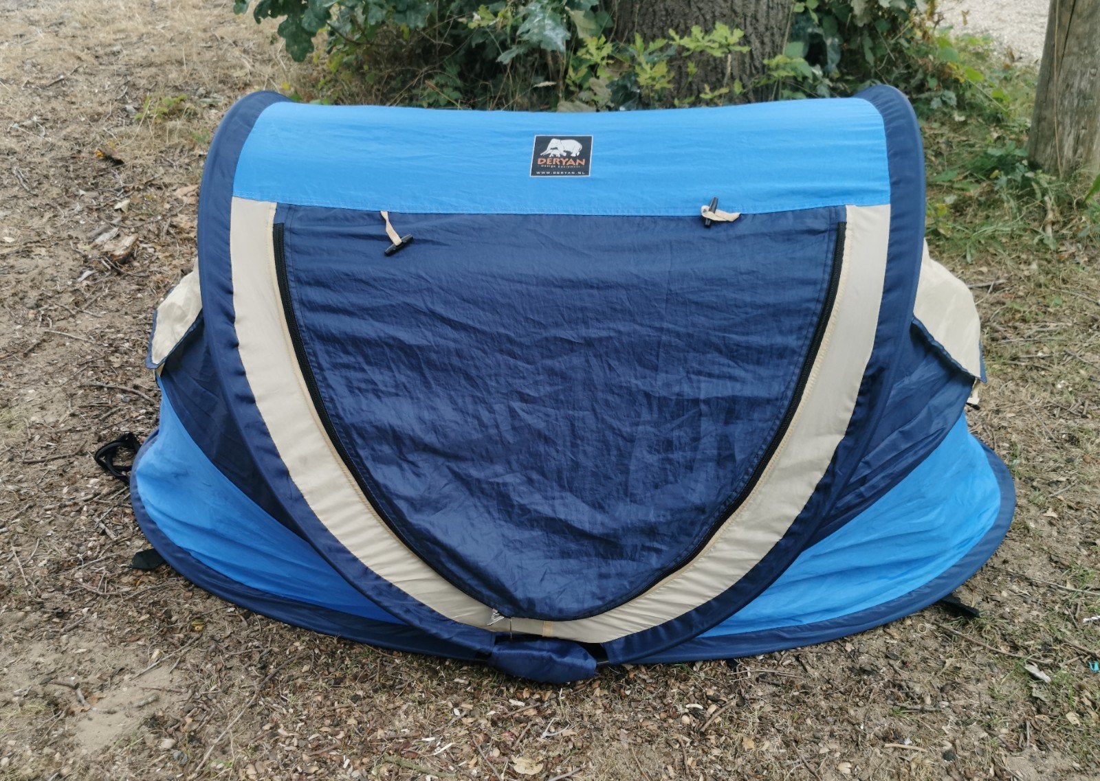 Deryan Peuter Luxe Slaaptentje - Blauw, Caravans en Kamperen, Tenten, Ophalen of Verzenden, Tot en met 2