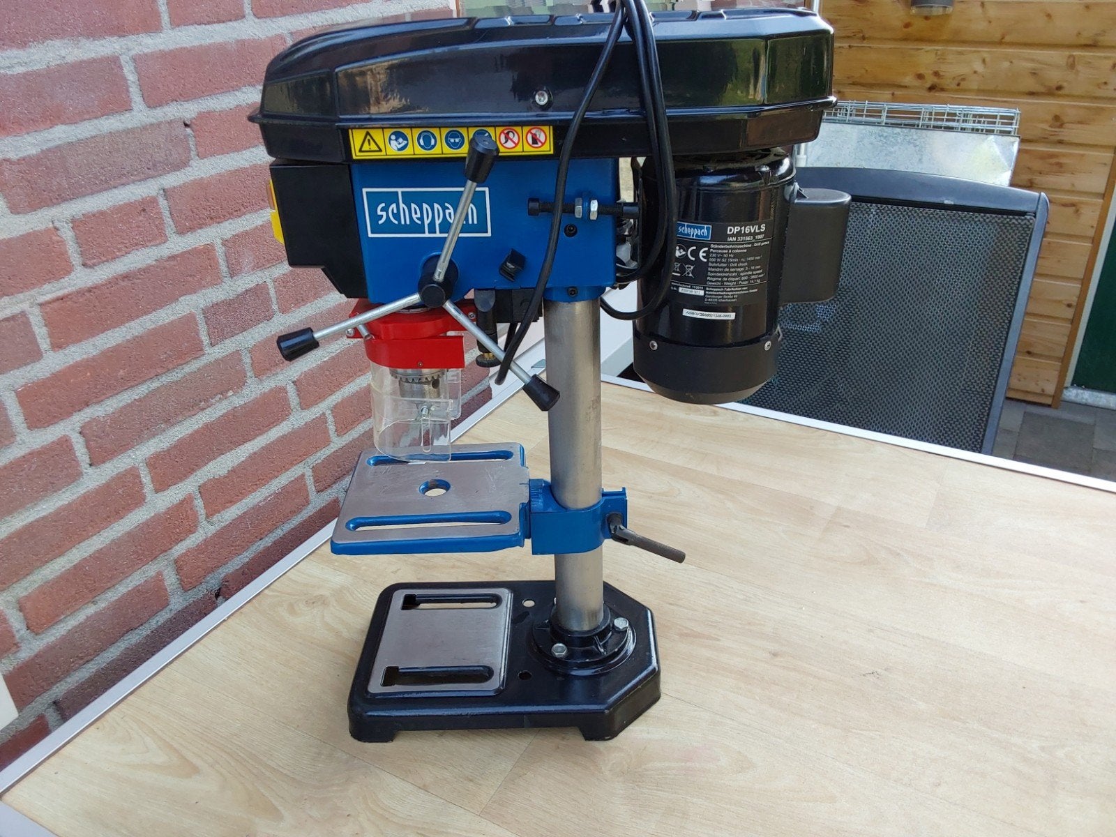 Scheppach DP16VLS Kolomboormachine - Zo goed als nieuw, Ophalen of Verzenden, Zo goed als nieuw, 400 tot 600 watt, Kolomboormachine