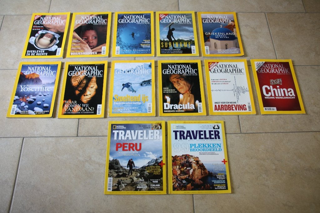 National Geographic magazines jaren 2001-2011Totaal 13 stuks, Ophalen of Verzenden, Wetenschap en Natuur