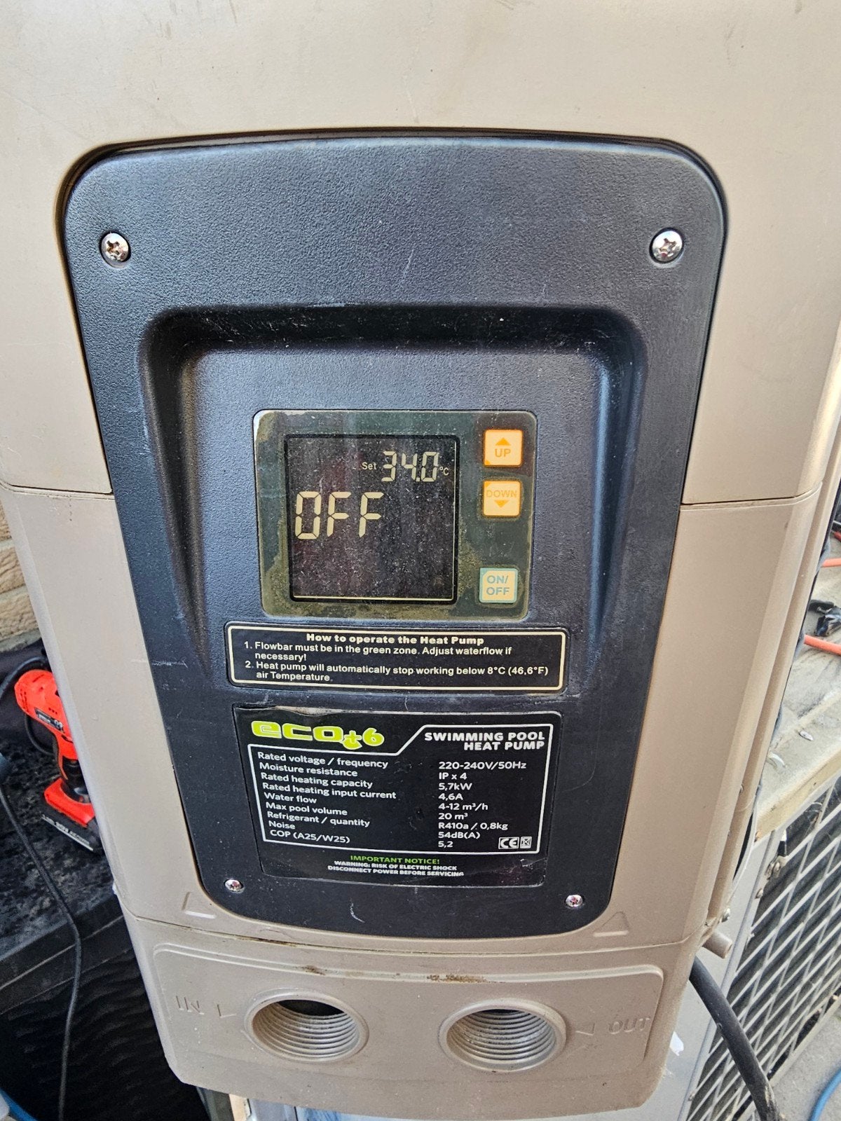 Zwembad warmtepomp 6kw met zandfilterpomp
Ophalen belgie Lim, Ophalen