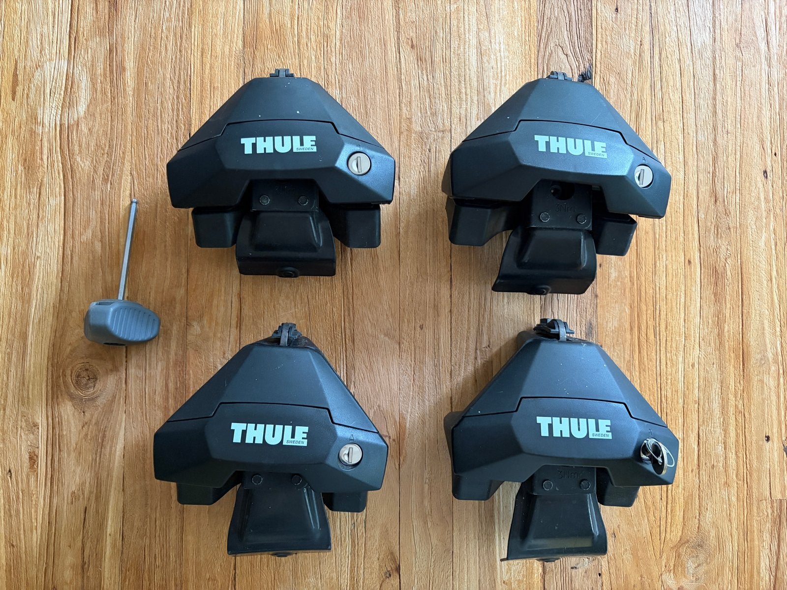 Thule Evo Clamp dakdrager voetenset, Auto diversen, Dakdragers, Ophalen, Gebruikt