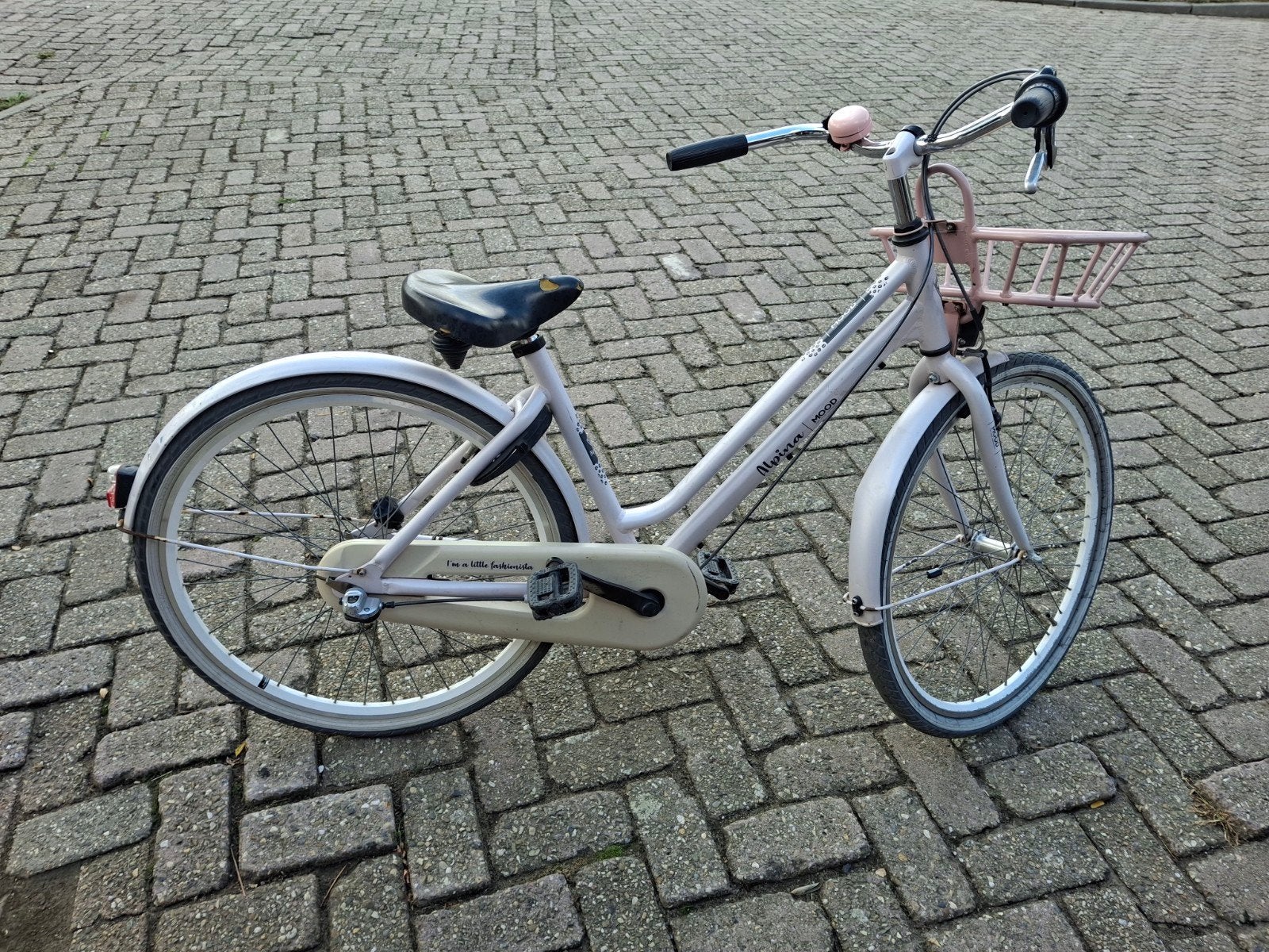 Zachtroze meisjesfiets 24 inch, Fietsen en Brommers, Gebruikt, Versnellingen, Minder dan 47 cm, Ophalen