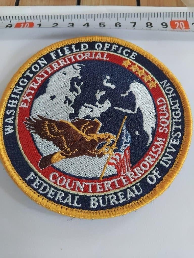 Patches: FBI, League City Police, Argentine Police, Verzenden, Amerika, Embleem of Badge