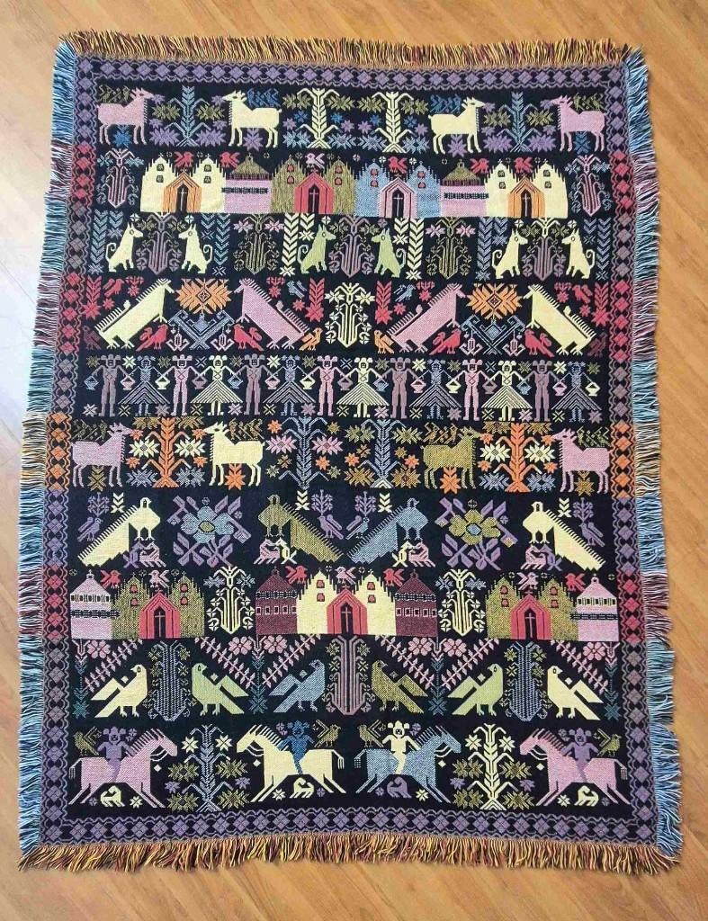 Kleurrijk grand foulard 158/114 cm, Gebruikt, Etten-Leur, DJT@dejuistetoon.eu, Ophalen of Verzenden