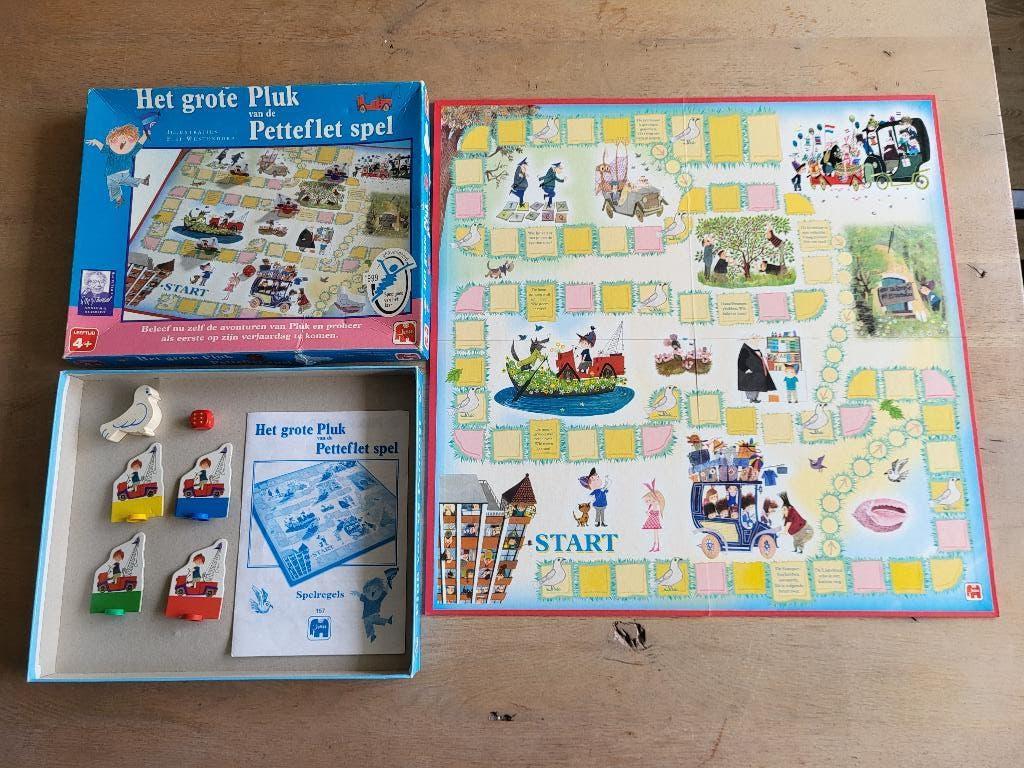 spel Pluk van de petteflet bordspel, Hobby en Vrije tijd, Gezelschapsspellen | Bordspellen, Een of twee spelers, Ophalen of Verzenden