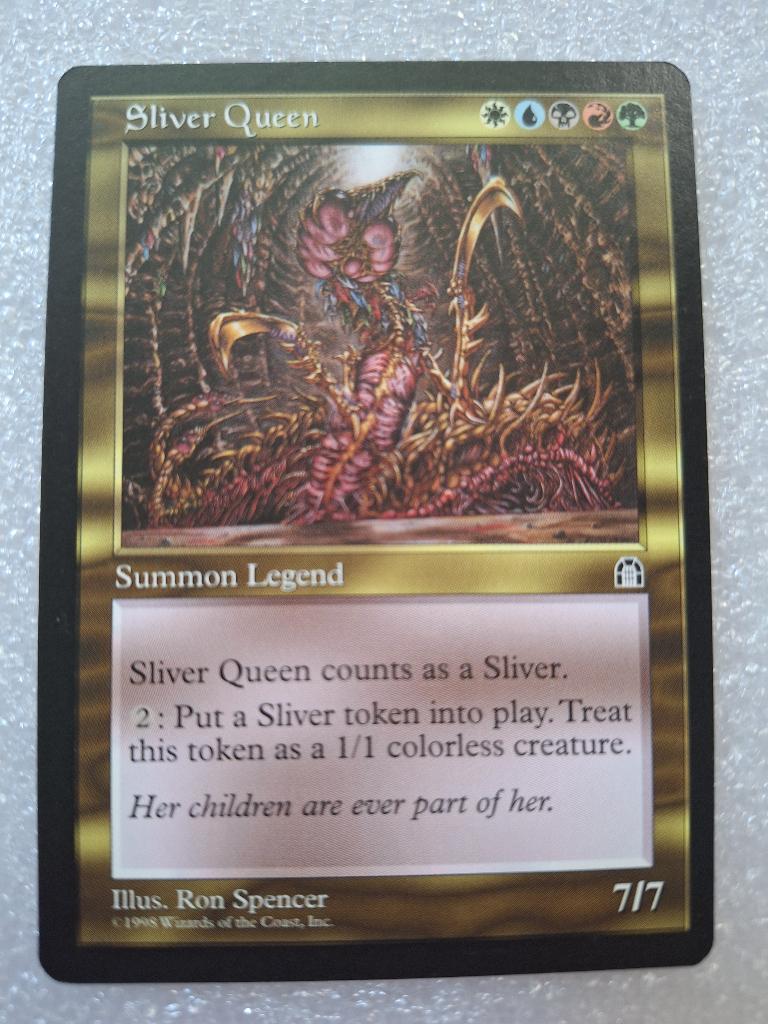 Sliver Queen Stronghold Mtg, Ophalen of Verzenden, Zo goed als nieuw, Losse kaart
