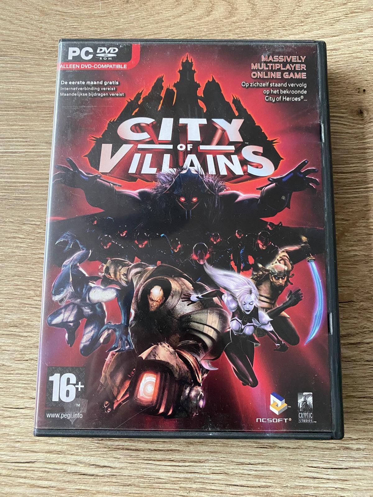 City of Villains – PC dvd-rom, Spelcomputers en Games, Games | Pc, Online, Gebruikt, Vechten, 1 speler