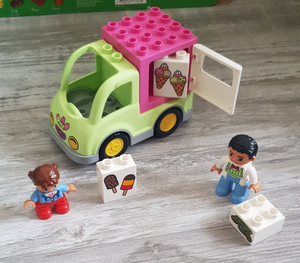 10586 duplo ijswagen, Ophalen of Verzenden, Zo goed als nieuw, Compleet, Duplo
