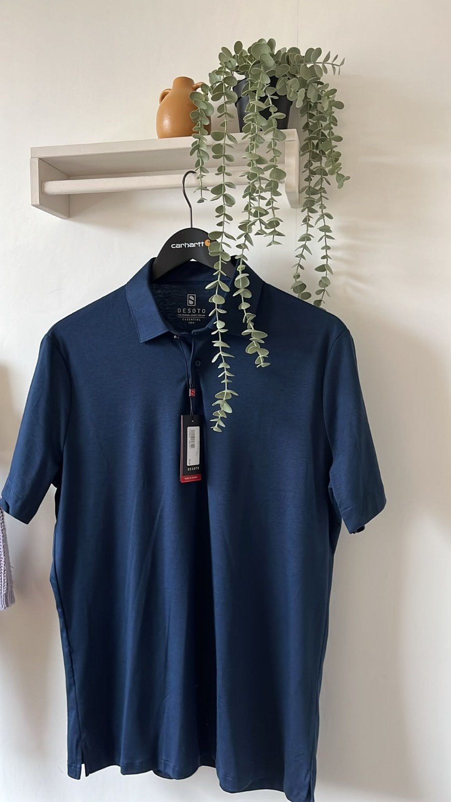 Nieuwe DESOTO herenpolo M – donkerblauw – korte mouw – met t, Ophalen of Verzenden, Nieuw, Maat 48/50 (M)